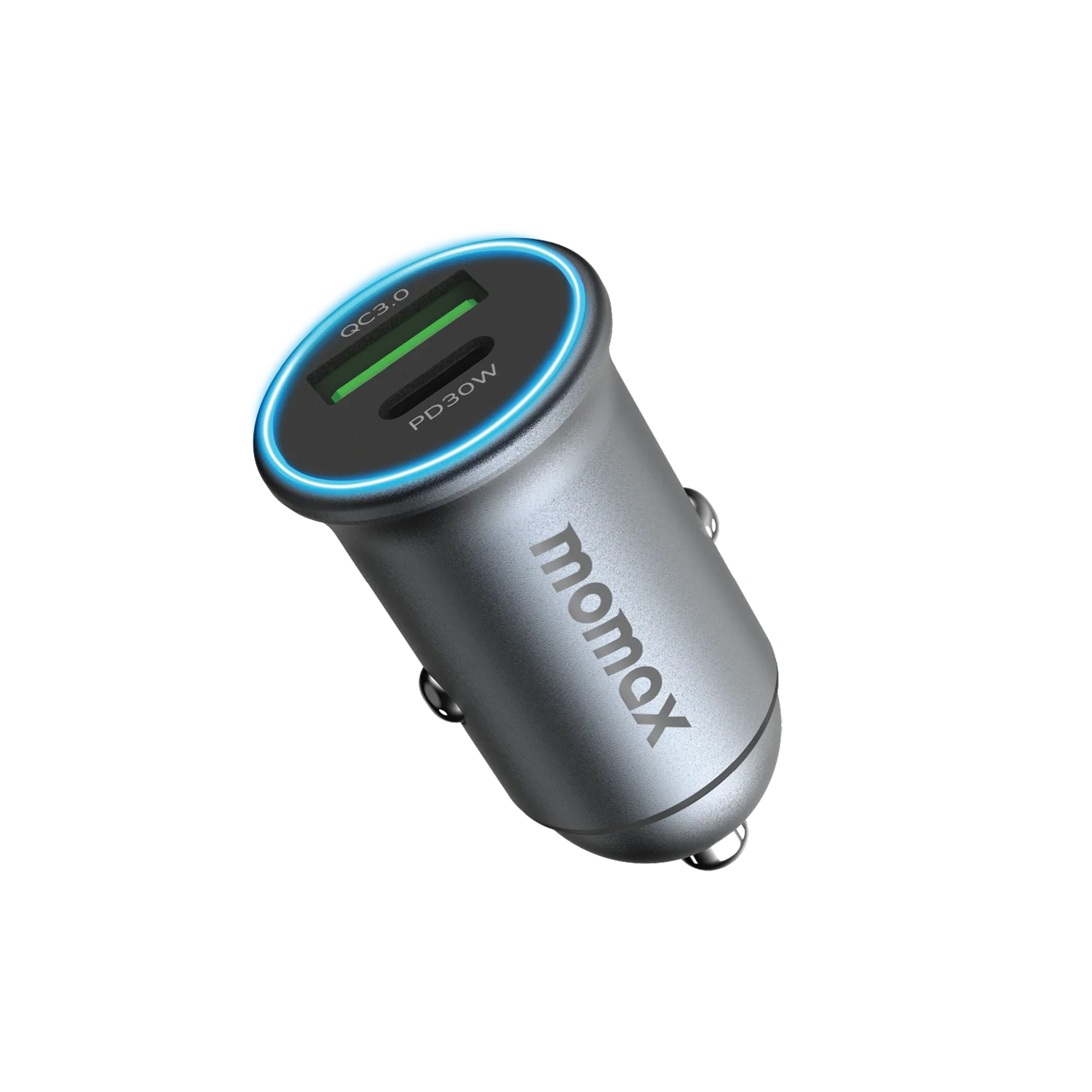 Momax MoVe 30W Dual-Port Car Charger