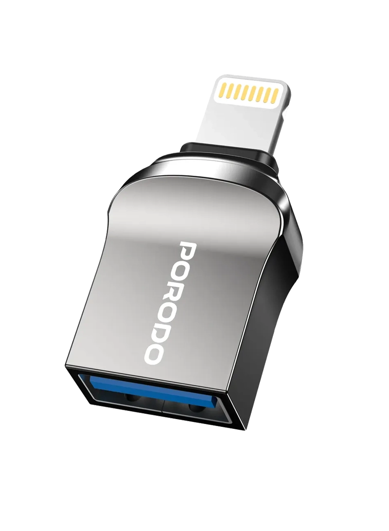 Porodo USB A to Lightning Adapter