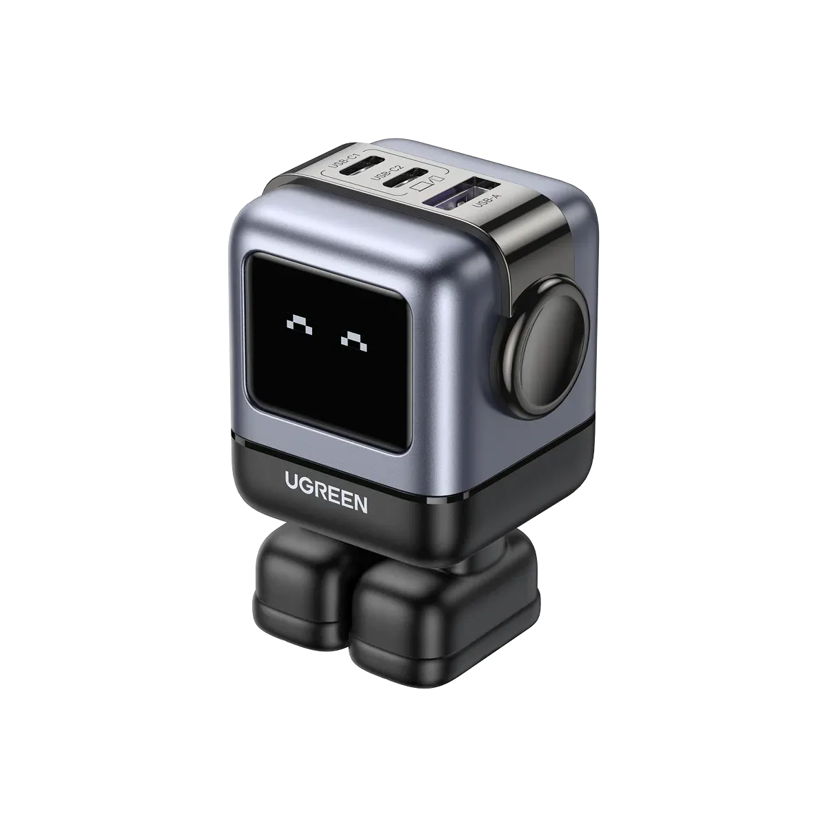 UGREEN Charger Nexode Robot GaN 65W Black 3 Port