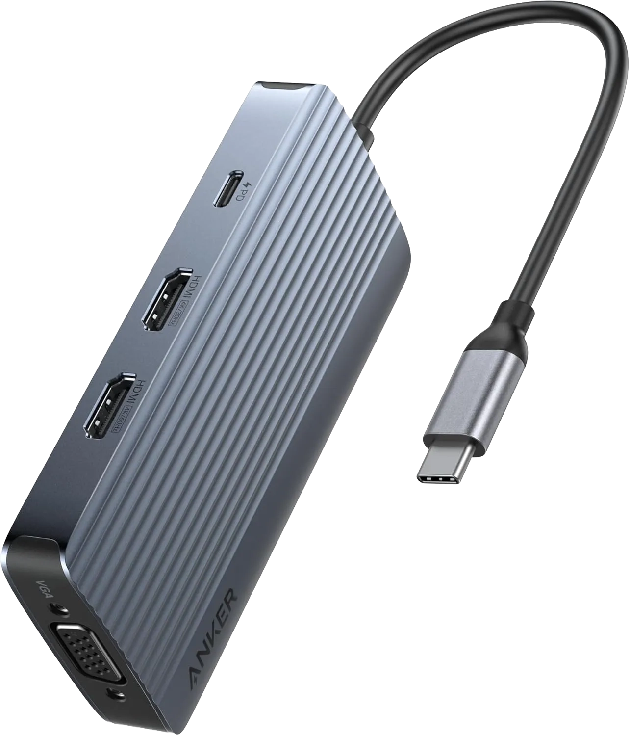 Anker USB-C Hub 7-in-1, Dual Display