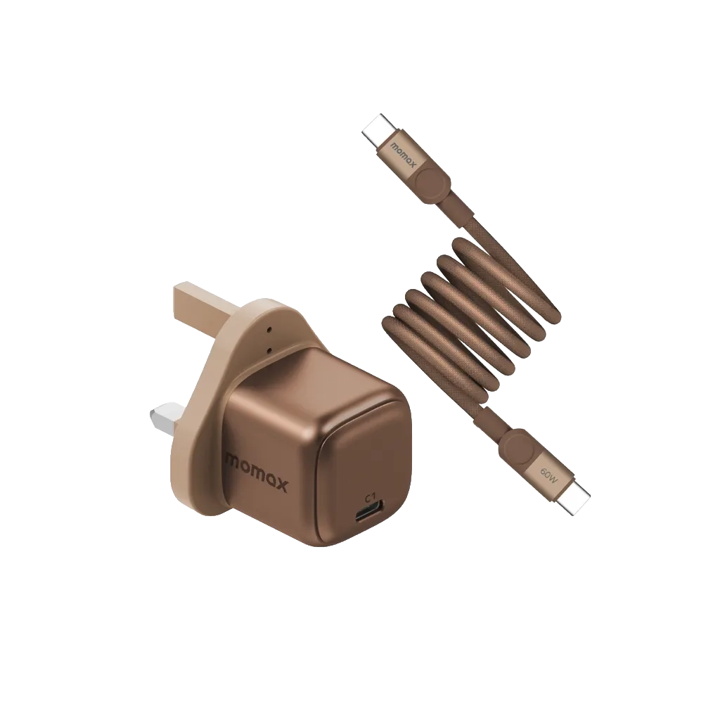 Momax Bundle Set 30W Charger + 60W USB-C to USB-C Magnetic Cable