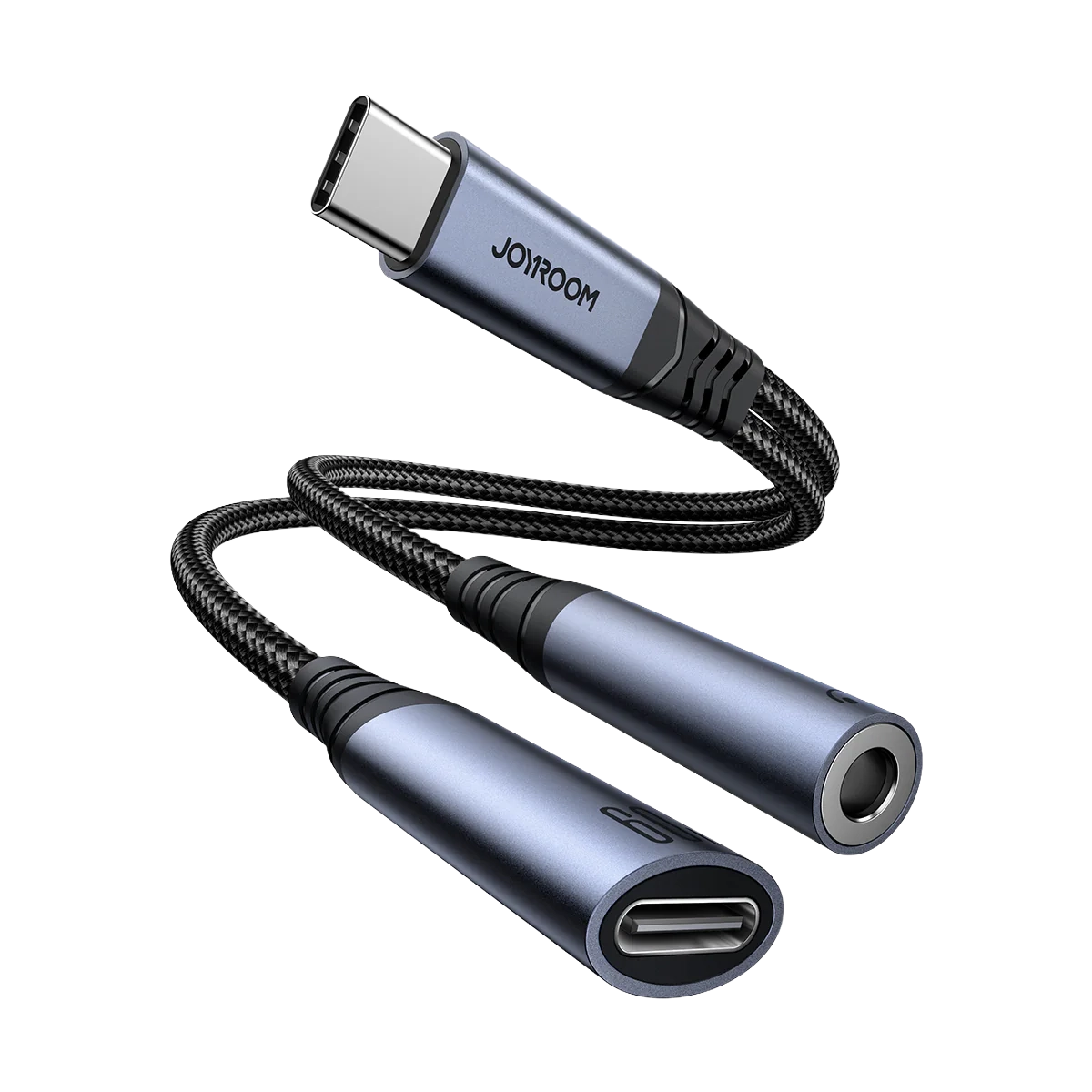 JoyRoom 2-in-1 Audio Adapter Type-C to 3.5mm+Type-C
