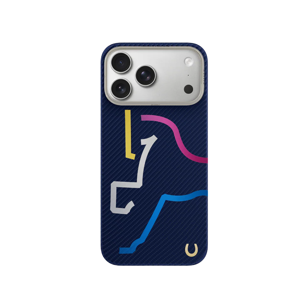 Colorful Horse Bamboo Weave Kevlar Magnetic iPhone 17 Pro Max Case