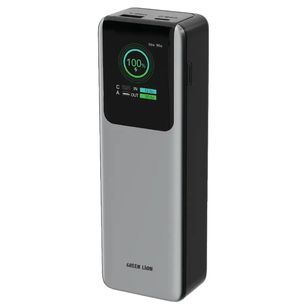 Green Lion Voltura 20000mAh Power Bank PD100W Grey