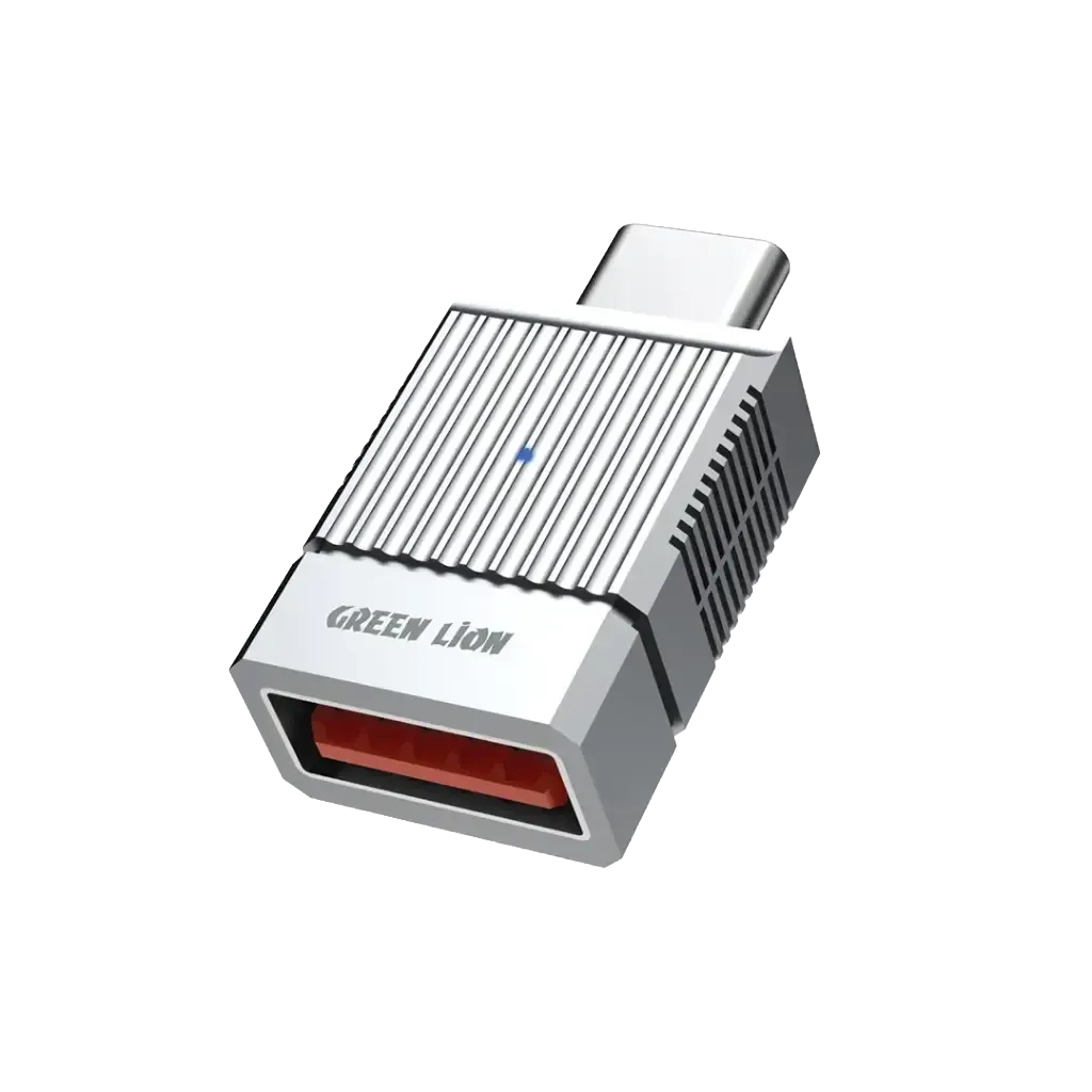 Green Lion 2-in-1 OTG Adapter USB-A to USB-C