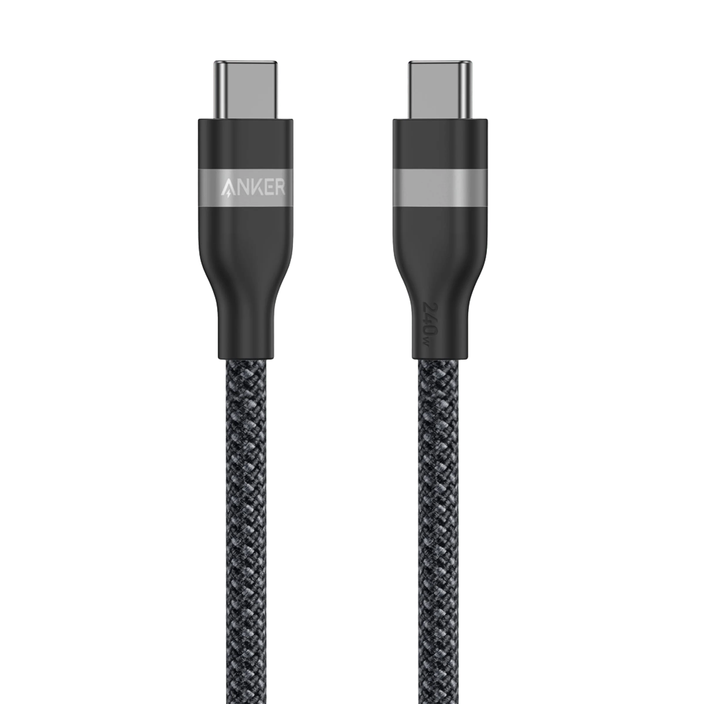 Anker USB-C to USB-C Cable
(3 ft / 6 ft, 240W, Upcycled-Braided)