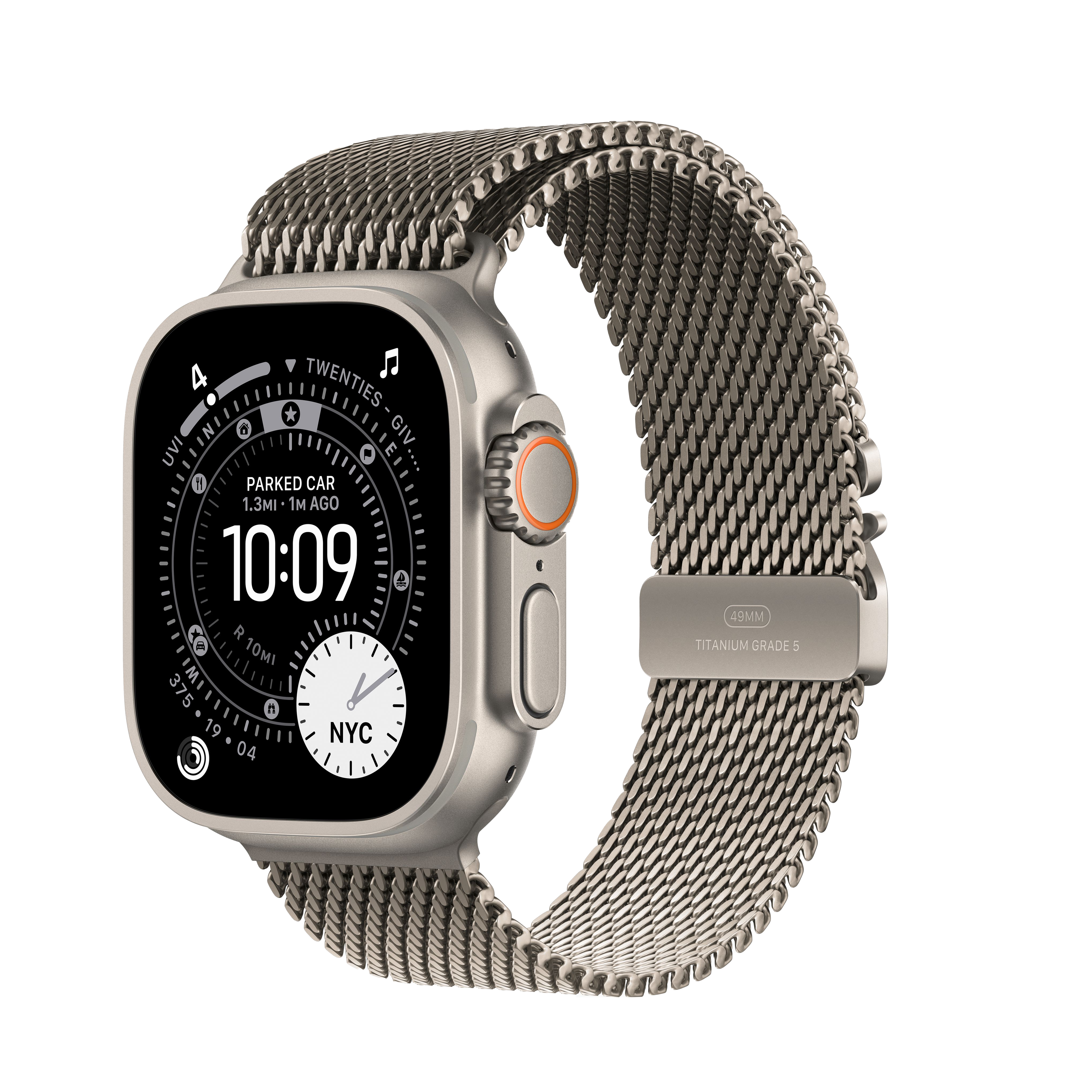 Natural Case
Titanium Milanese Loop