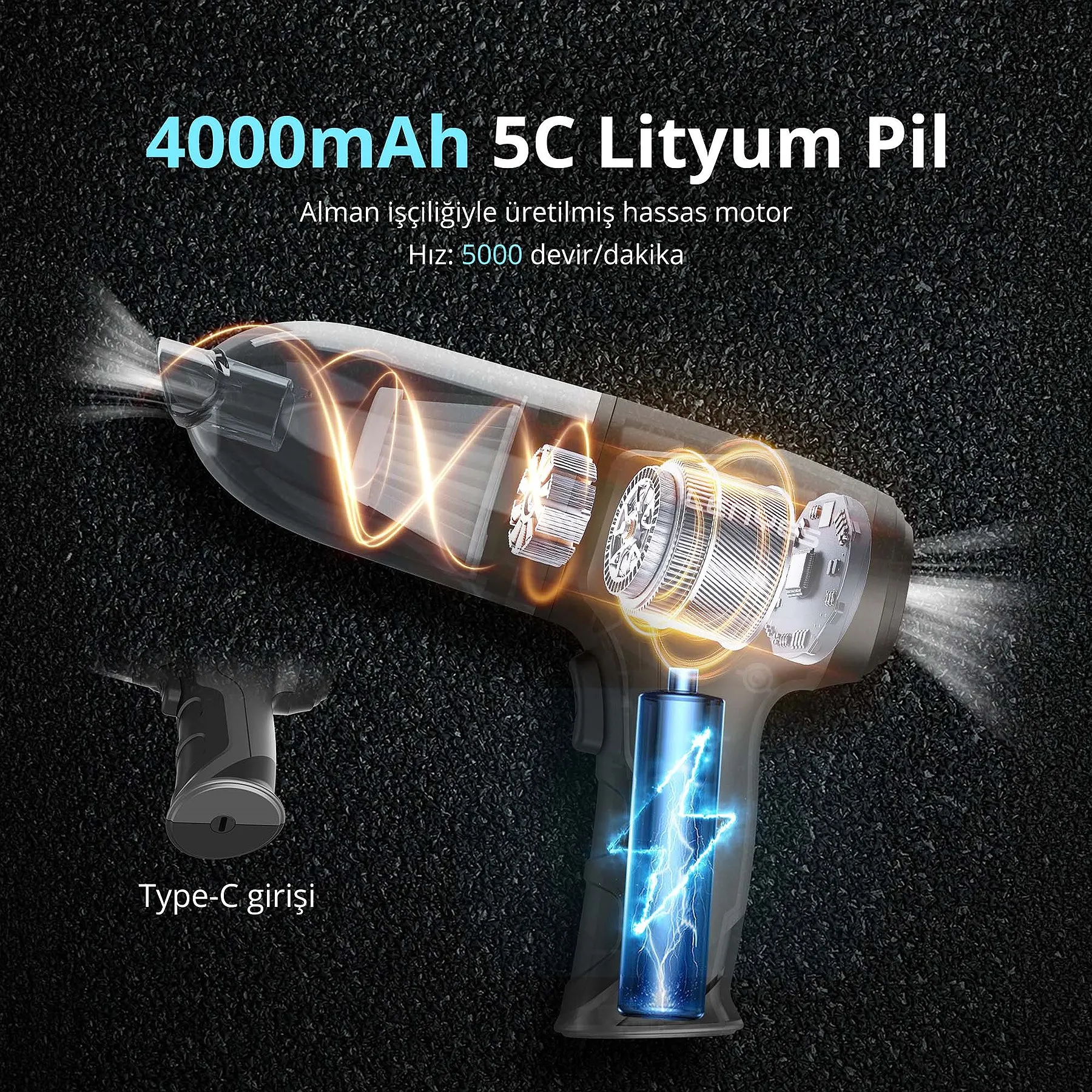 Lenyes LCV201 Car Vacuum Cleaner