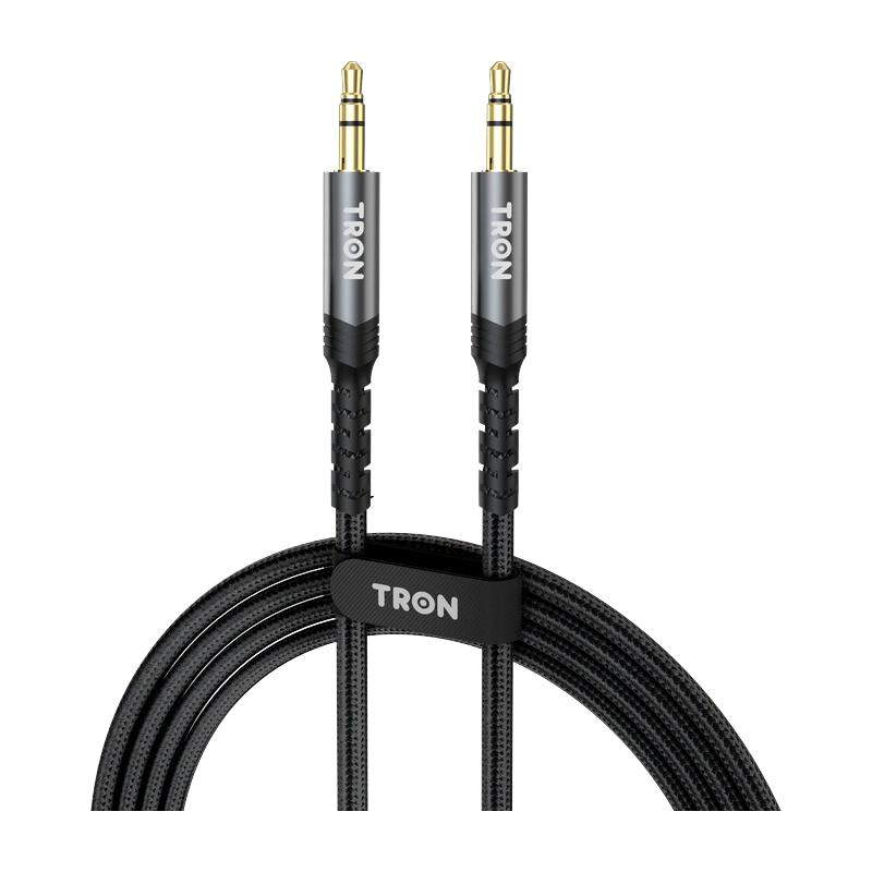 TRON 3.5mm Aux to Aux Cable, 5 ft — Braided