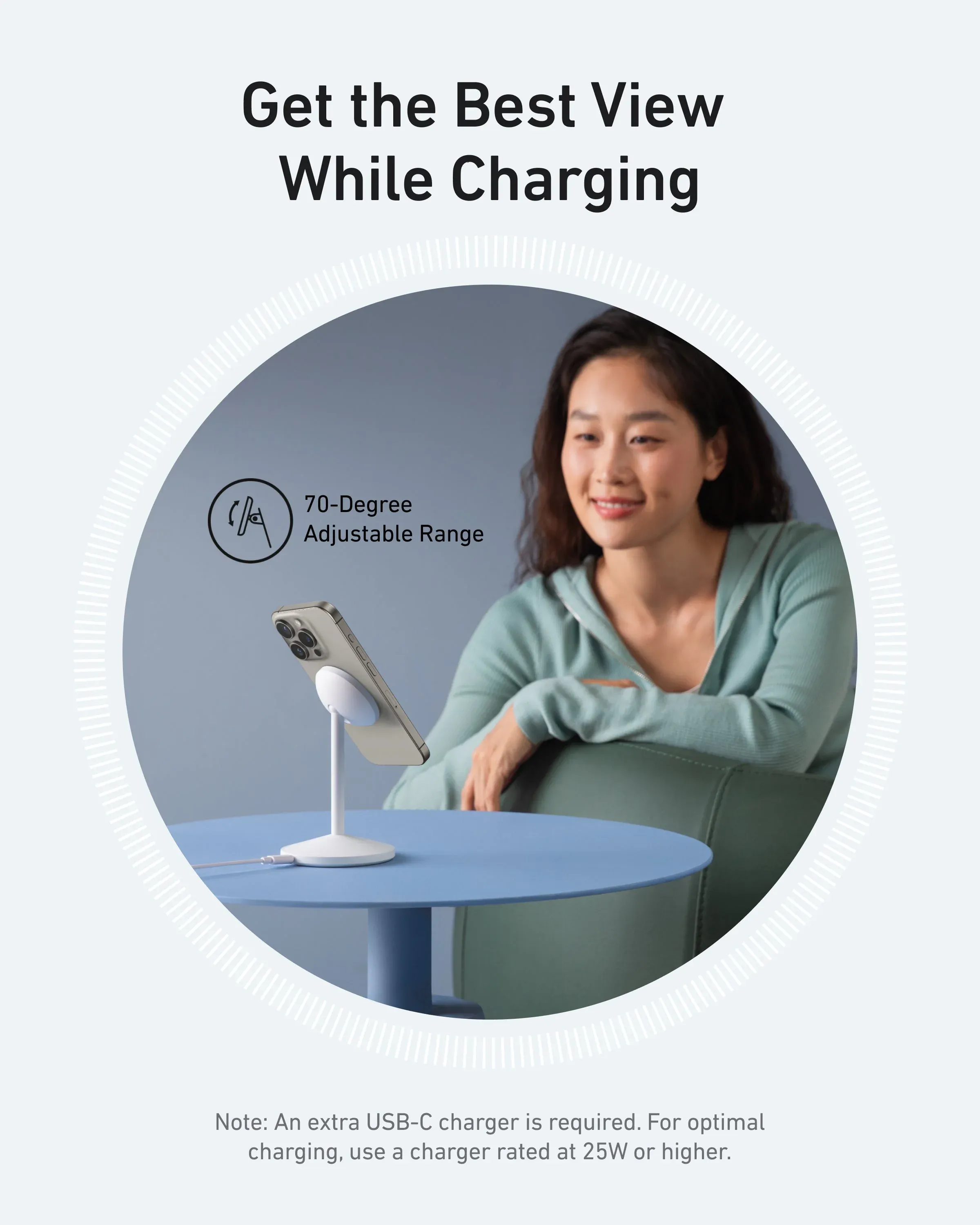 Anker MagGo Wireless Charger Single Stand 15W Qi2