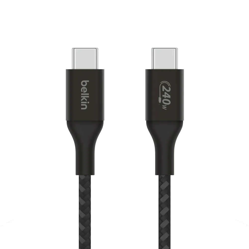 2490 Belkin BoostCharge USB-C to USB-C Braided Cable 240W PD
