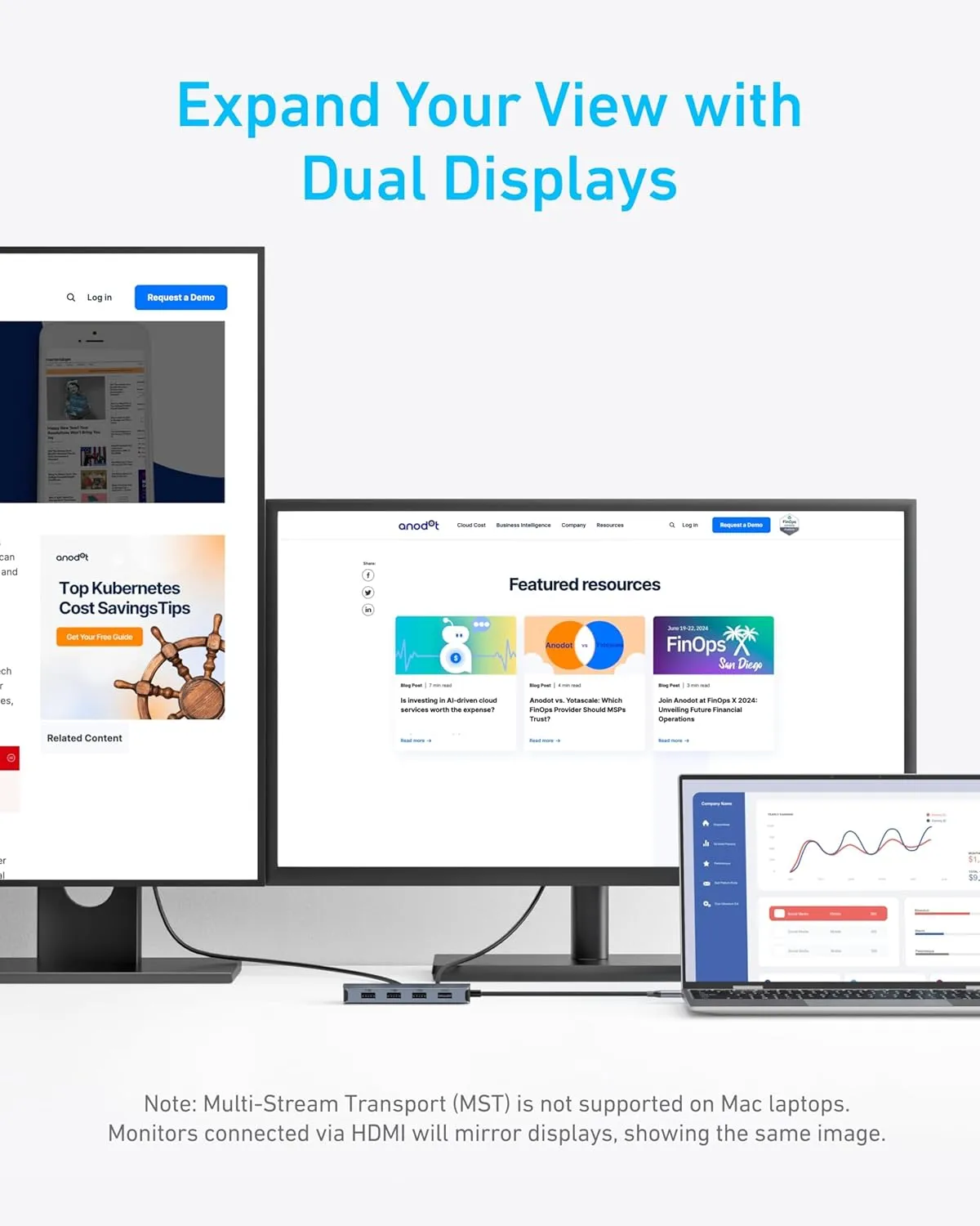 Anker USB-C Hub 7-in-1, Dual Display
