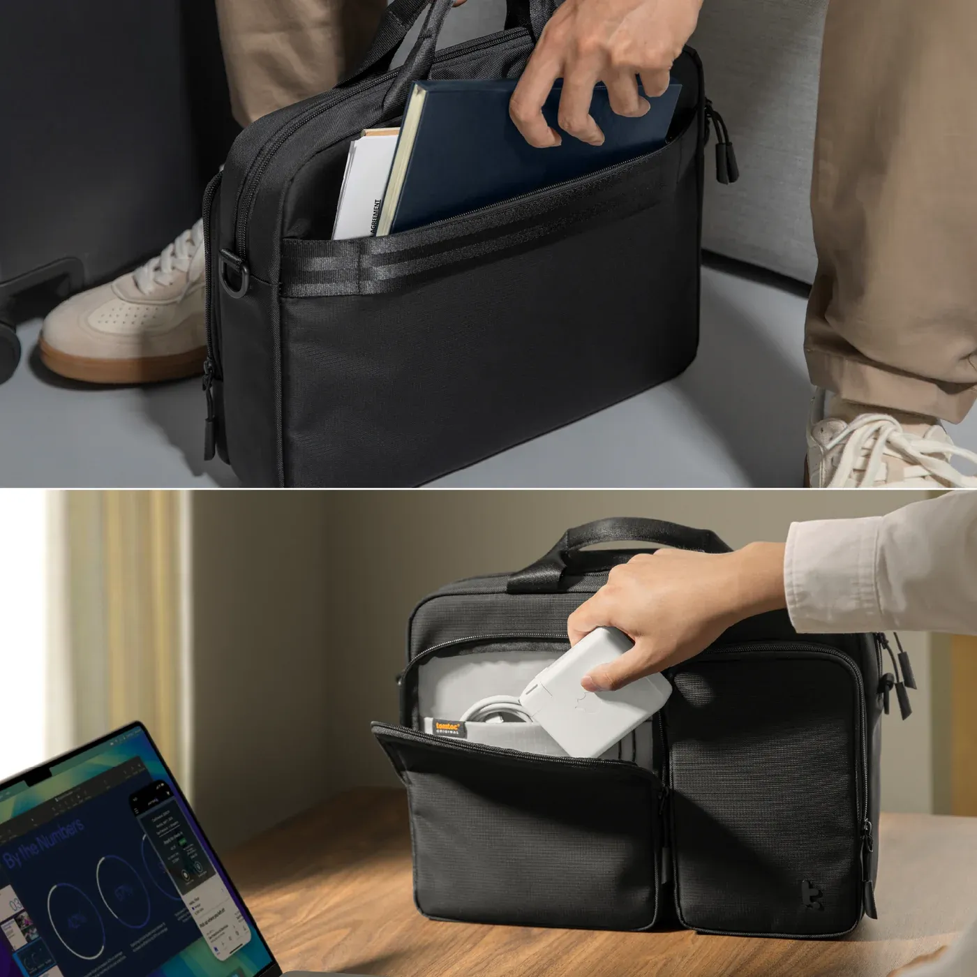Tomtoc Navigator-A33 Slim Laptop Shoulder Bag for 15–16 Inch Laptops