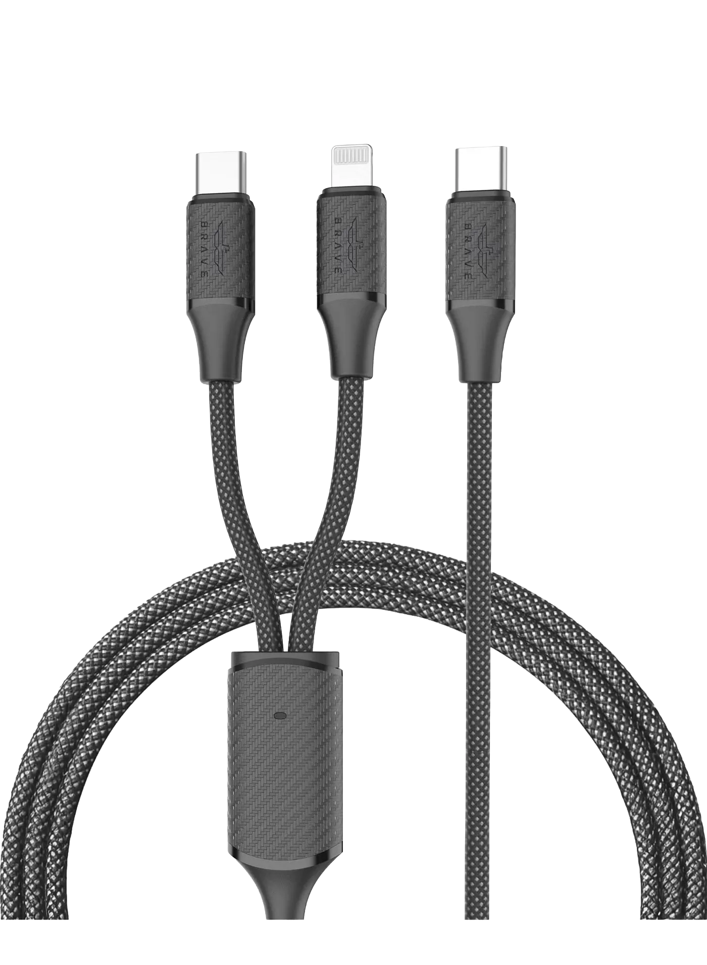 Brave 60W 2-in-1 Cable USB-C to USB-C & Lightning