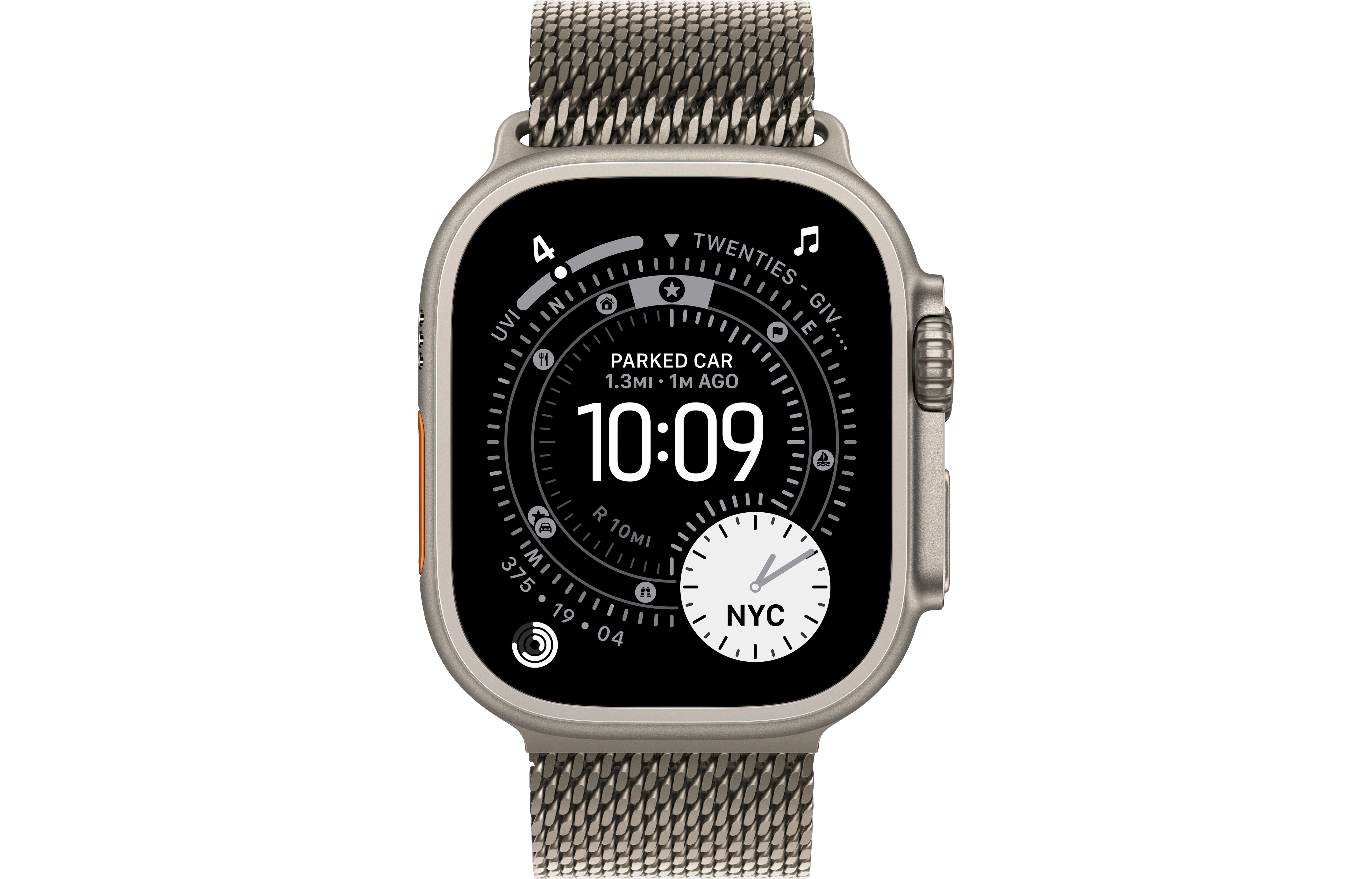 Natural Case
Titanium Milanese Loop