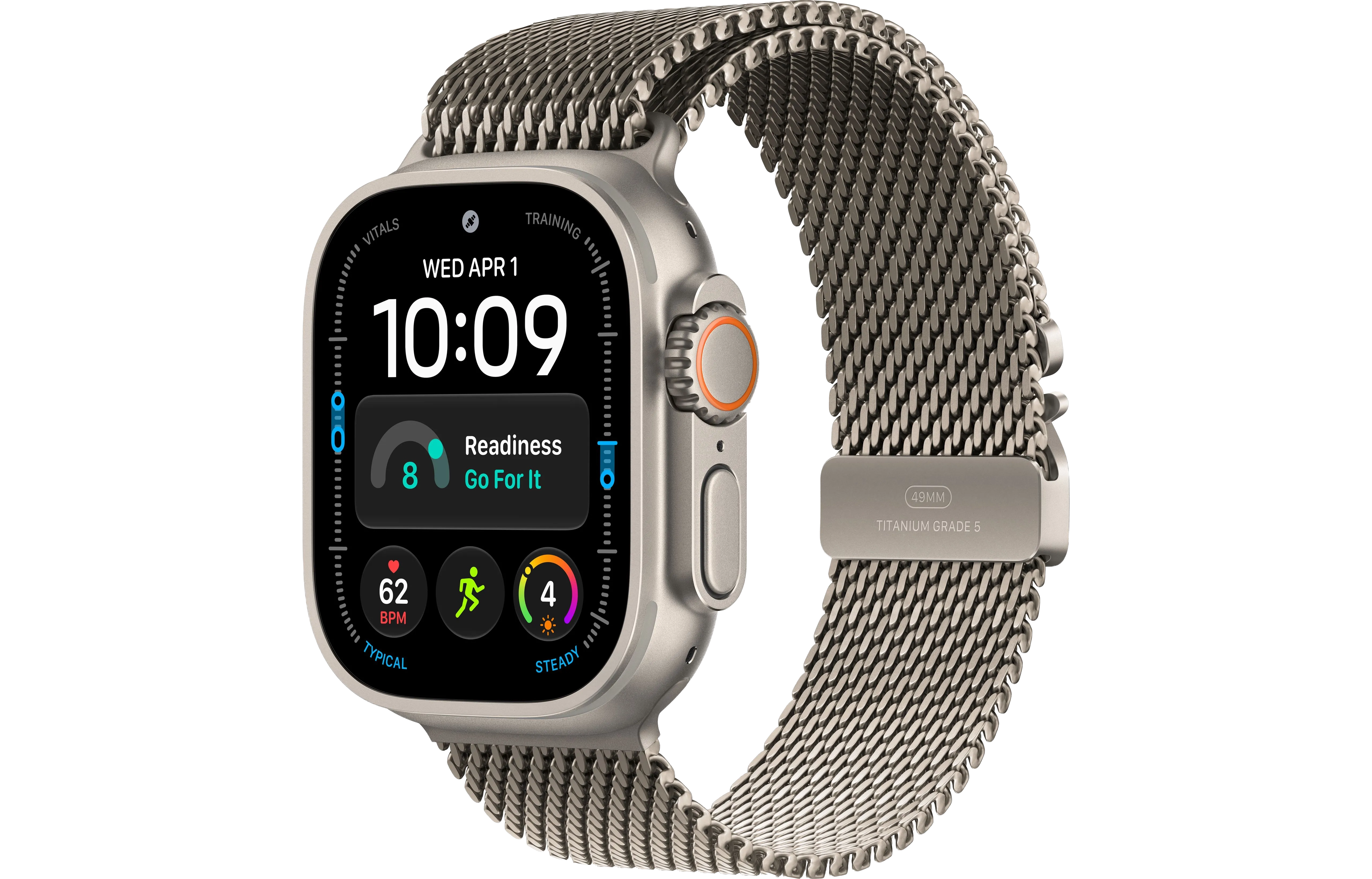 Natural CaseTitanium Milanese Loop
