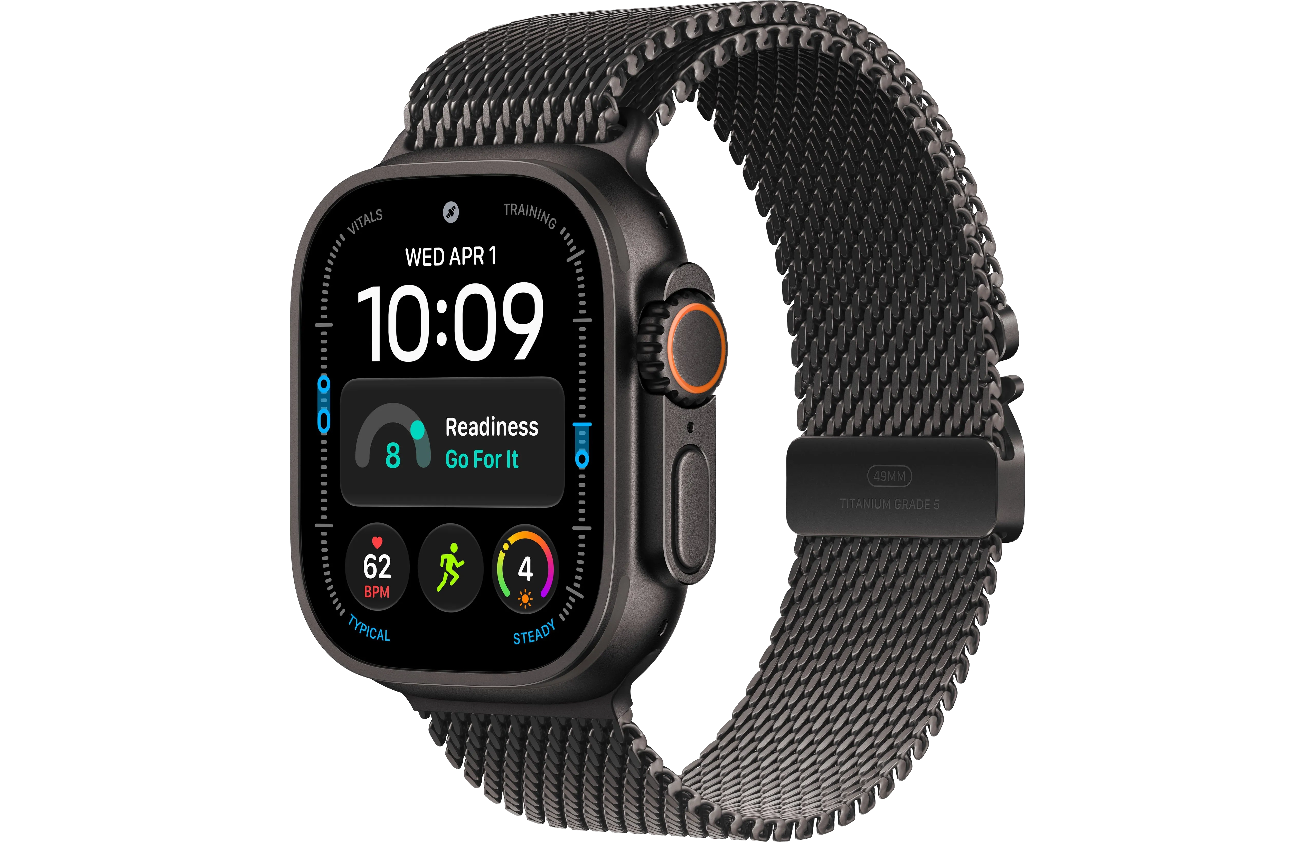 Black Case Titanium Milanese Loop
