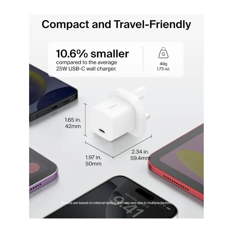 Belkin 25W PD USB-C Wall Charger with PPS