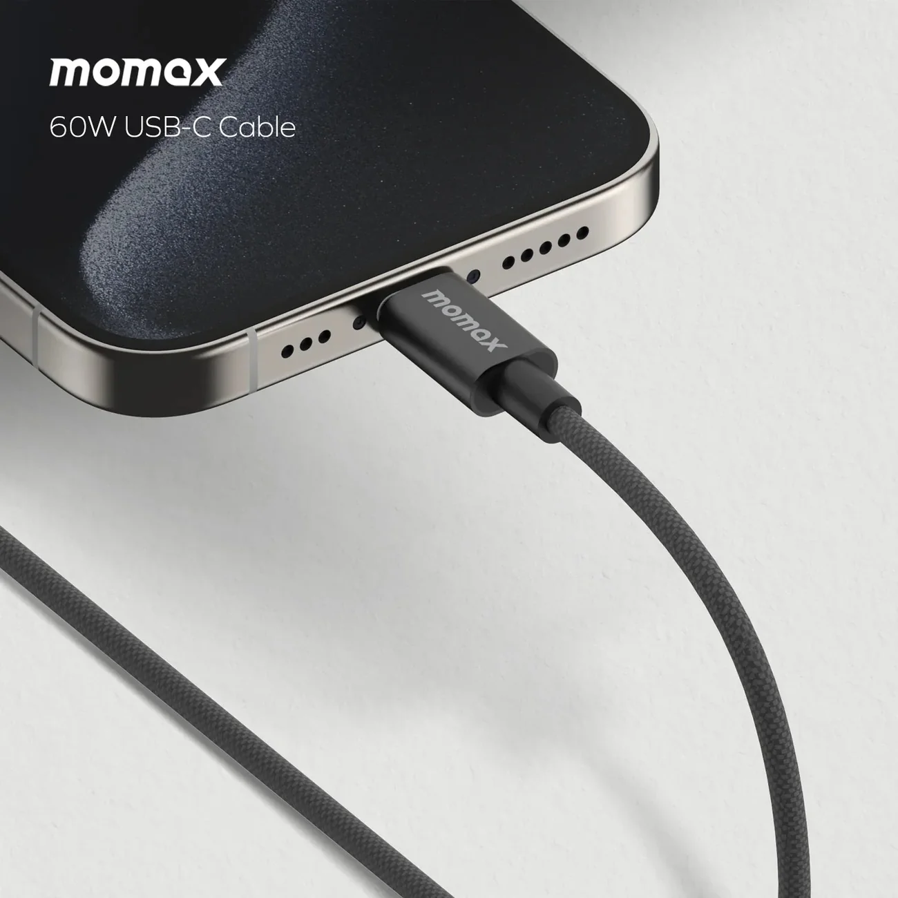 Momax Elite 60W Fast Charging USB-C to USB-C Braided Cable (1.5m)