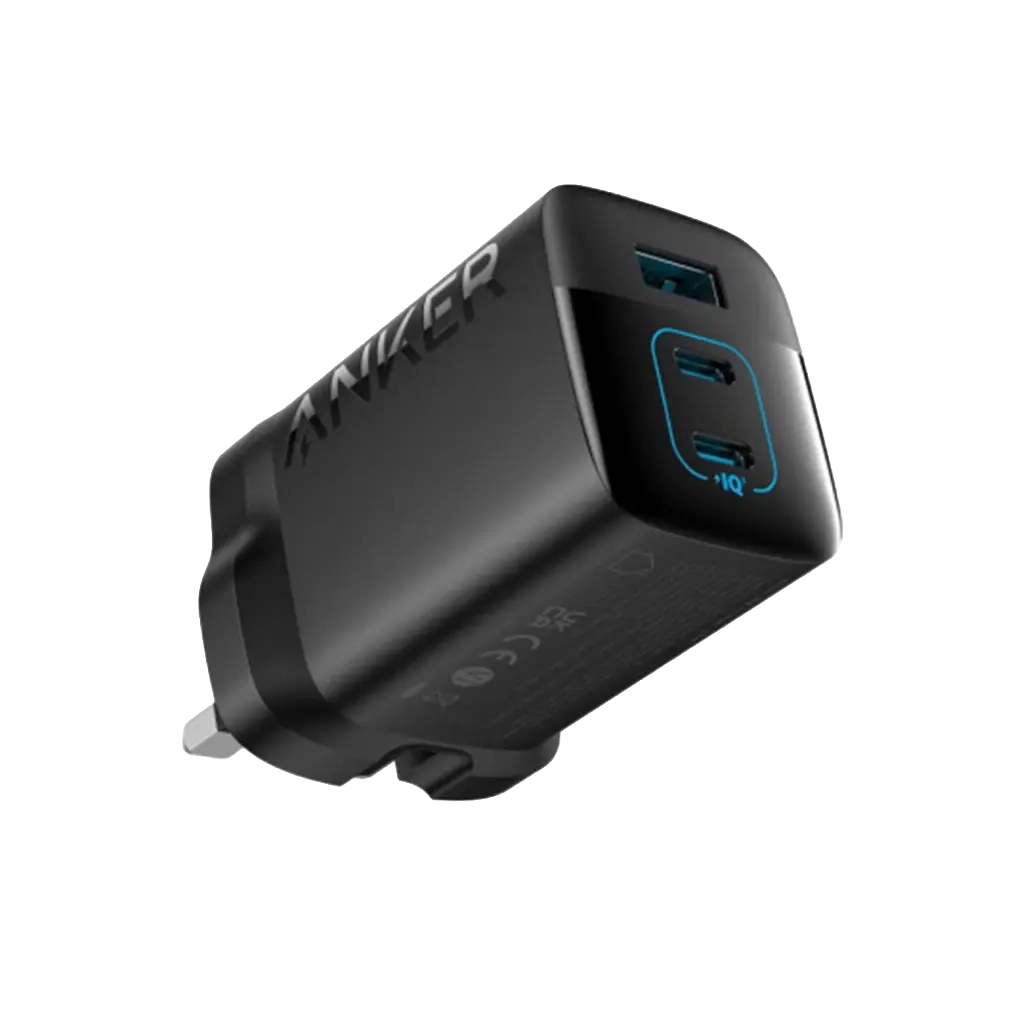 أنكر شاحن أنكر 336 بقدرة 67 واط مع منافذ USB-C و USB-A power: 67w