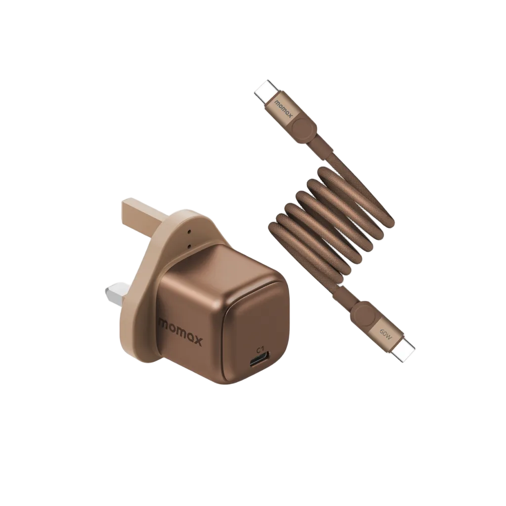 Momax Bundle Set 30W Charger + 60W USB-C to USB-C Magnetic Cable