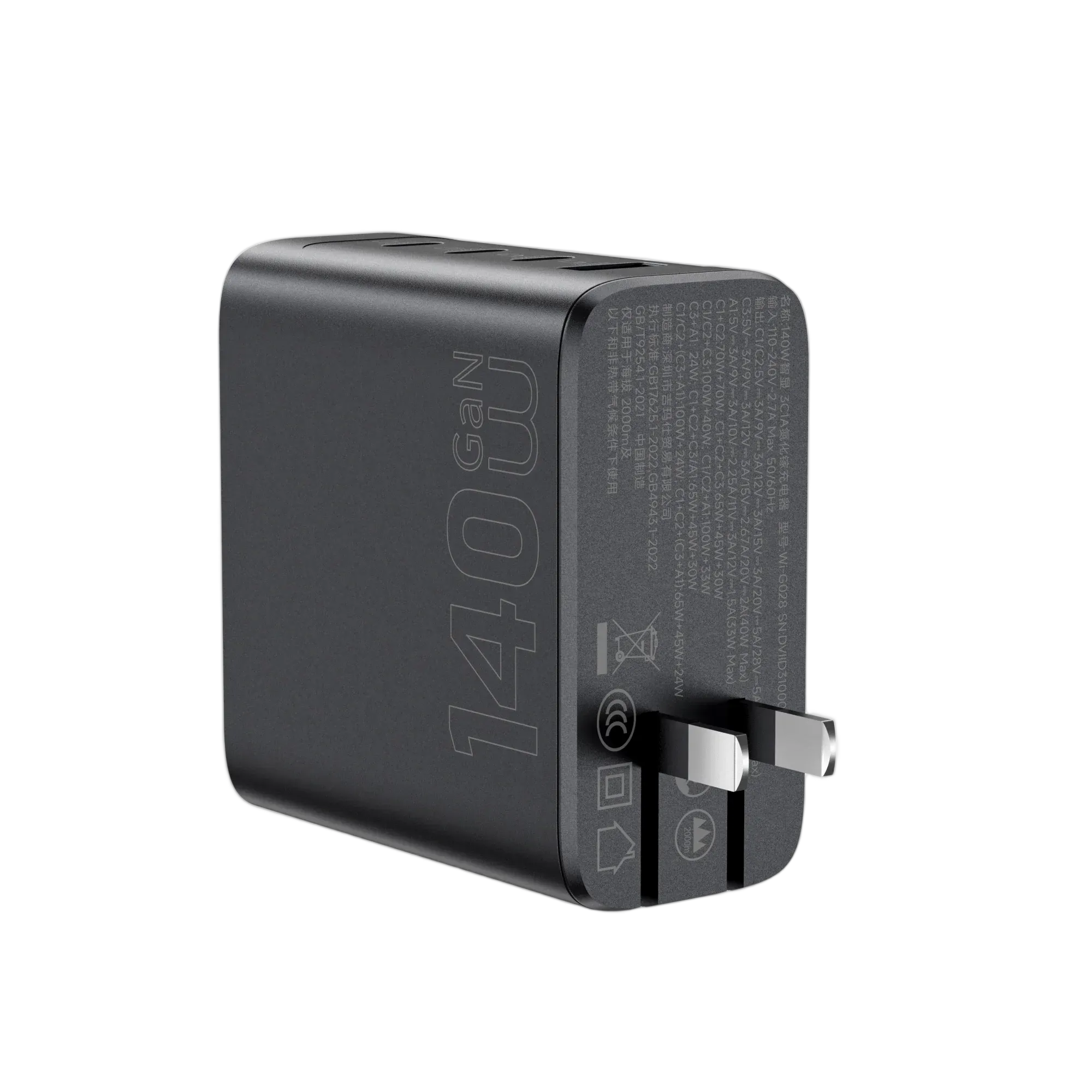 WiWU 140W Intelligent Display GaN Charger 3C1A Wi-G028