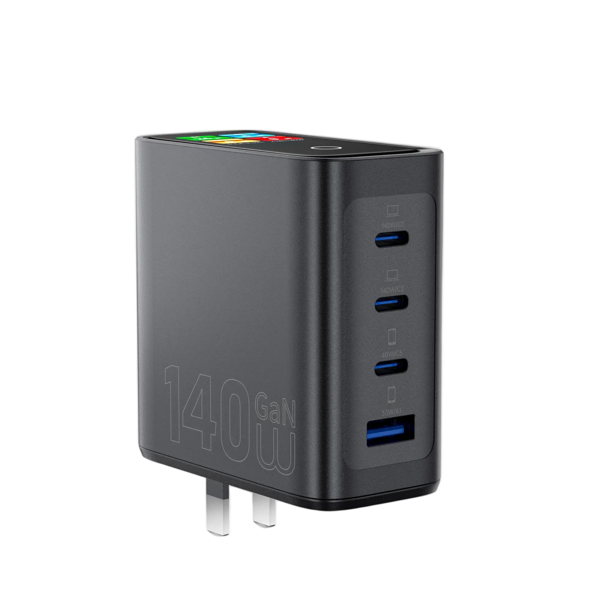 WiWU 140W Intelligent Display GaN Charger 3C1A Wi-G028