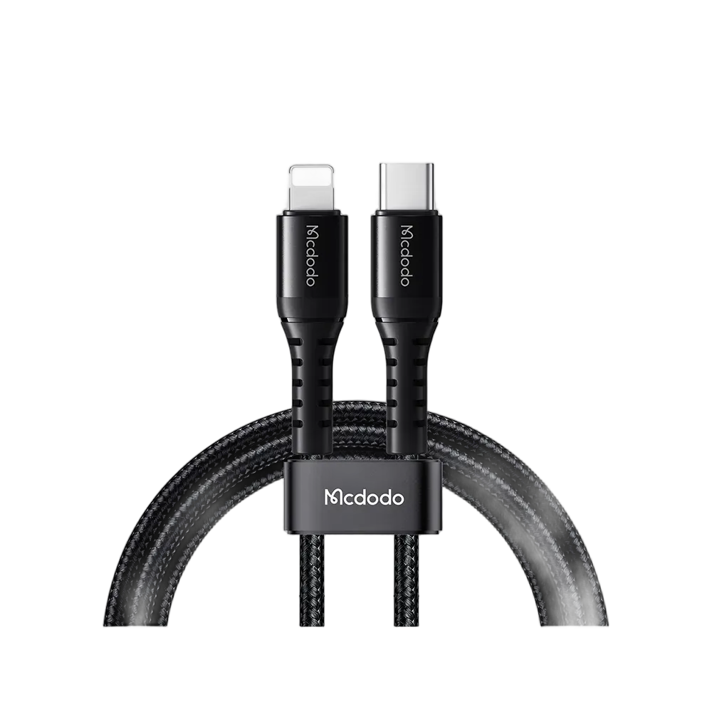 McDodo USB-C to Lightning Bending Reinforced Cable - 1M
