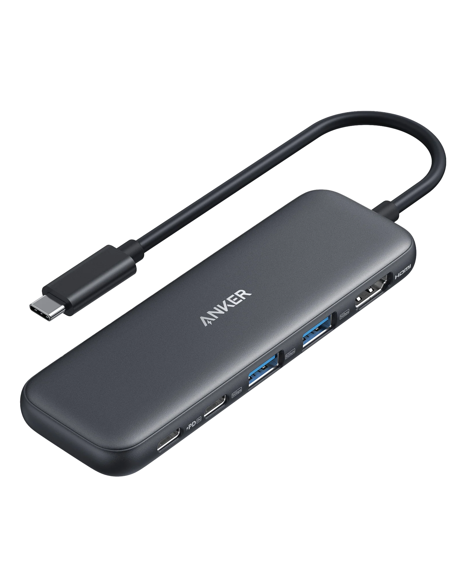 Anker 332 USB-C Hub (5-in-1) with 4K HDMI, 85W Power Delivery, and 5Gbps Data Ports