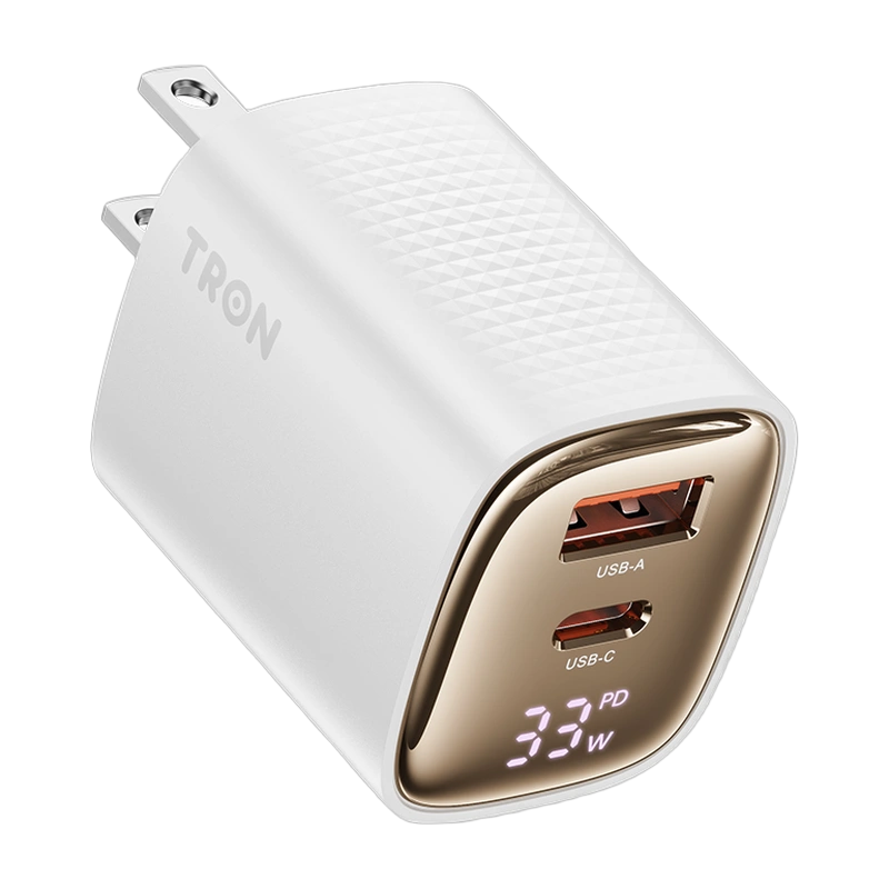 TRON 33W GaN Charger — USB-C + USB-A