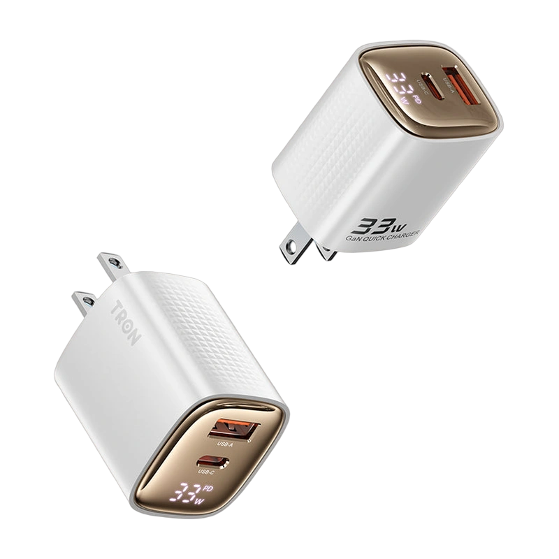 TRON 33W GaN Charger — USB-C + USB-A
