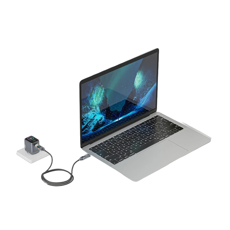 TRON 45W GaN Charger, US Plug — Smart Display
