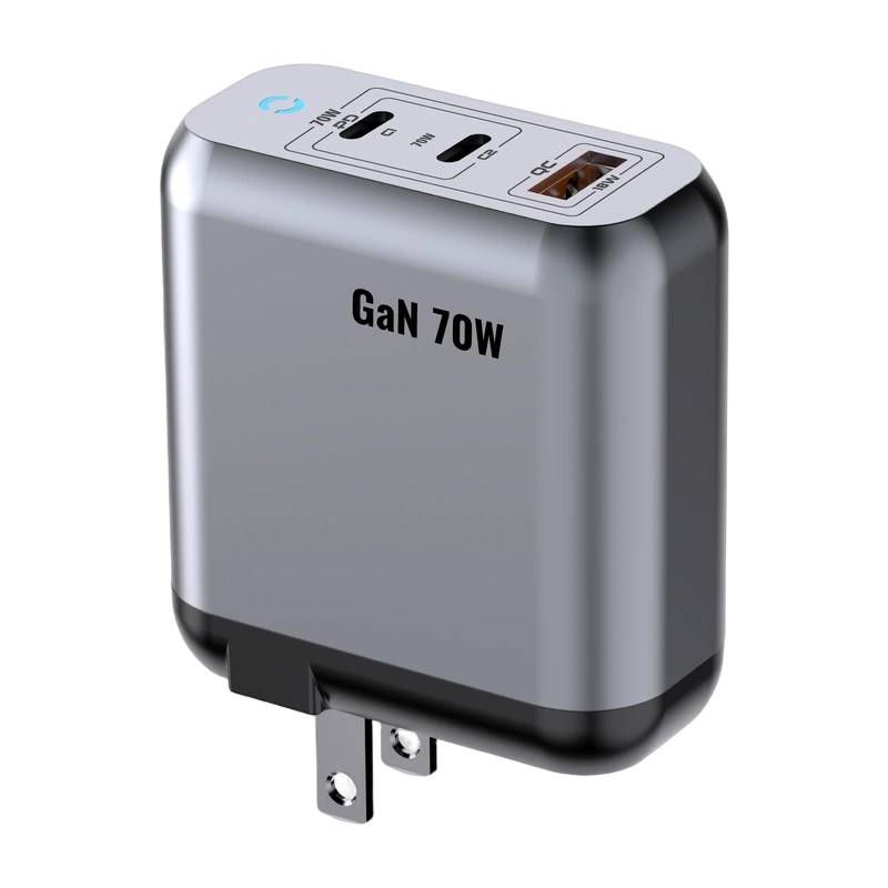 TRON 70W GaN Charger — USB-C + USB-A