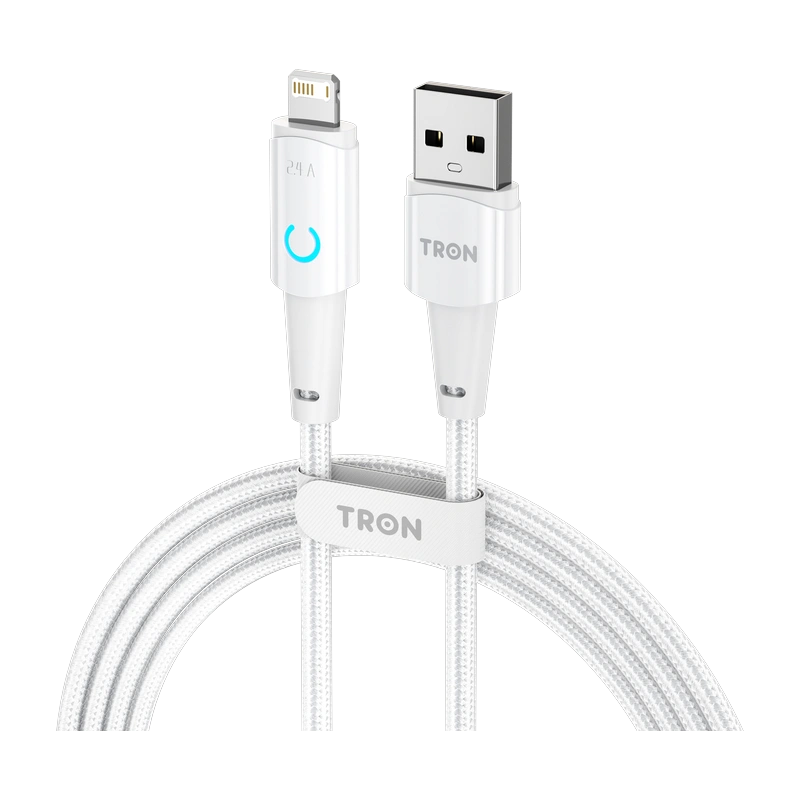 TRON USB-A to Lightning Cable, 6 ft — Braided